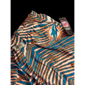 Zubaz Miami Dolphins NFL Men's Lounge Pant XXL Zebra‎ Left Hip Logo